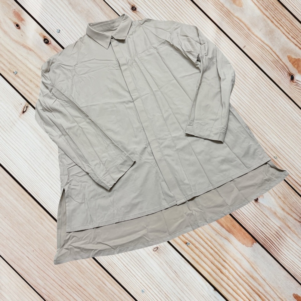Aday M Something Cool Beige Button Up - image 2